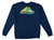 Anti-hero Grimple Stix Spaceship Earth Navy Crew/swt L - Skateboard Sweatshirt