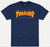 Thrasher Flame Navy Blue Ss Xl - Skateboard Tshirt