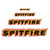 Spitfire Flames Script Sticker Sm
