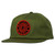 Spitfire Classic 87 Swirl Snapback Hat Olive - Skateboard Hat