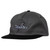 Thunder Bolt Script Snapback Hat Charcoal/black - Skateboard Hat