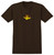 Krooked Fire Bird Dark Chocolate Ss Xl - Skateboard Tshirt