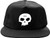 Zero Single Skull Snapback Hat Black -  Skateboard Hat
