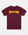 Thrasher Stacked Maroon Ss L - Skateboard Tshirt