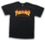 Thrasher Flame Black Ss M - Skateboard Tshirt