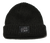 Glass House Memo Label Roll Up Beanie Black
