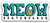 Meow Logo Sticker 1.00" 2.90"