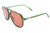 Happy Hour The Duke Beagle Moss Green/orange Sunglasses
