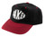 Baker Sprayed Oval Snapback Hat Black/red - Skateboard Hats