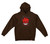 Spitfire Bighead Fill Brown/red Hd/swt L - Skateboard Sweatshirt