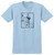 Anti-hero Ba By Lance Ringspun Light Blue Ss M - Skateboard Tshirt