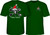 Powell Rat Bones Holiday '25 Green Ss Xl - Skateboard Tshirt