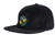 Krooked X Quartersnacks Snackbird Snapback Hat Black - Skateboard Hat