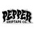 Pepper Logo Black 5" Sticker