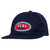 Real Oval Emb Strapback Hat Navy/red - Skateboard Hat