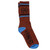 Krooked Eyes Socks Dark Red/blue/black - Skateboard Socks