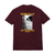 Gx1000 Bomb Hills Not Countries Burgundy/yellow Ss M - Skateboard Tshirt