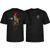 Powell Zach Doelling Archer Black Ss L - Skateboard Tshirt