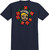 Krooked Mg Navy Ss Xl - Skateboard Tshirt