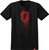 Spitfire Bighead Dripper Black/red Ss L - Skateboard Tshirt