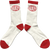 Baker - Oval Crew Socks White/red - Skateboard Socks