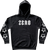 Zero - Bam 3 Star Multi Heart Hd/swt L-black/wht - Skateboard Sweatshirt