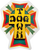 Dogtown - 80's Cross Logo Decal 2" Rasta