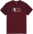 Alien Workshop - Strobe Badge Ss M-maroon - Skateboard TShirt
