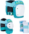 187 - 6-pack Pad Set Jr-teal/wht - Skateboard Pads