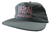Heroin Script Nylon Snapback Hat Grey/pink - Skateboard Hat