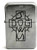 Dogtown Ese Cross Flip Top Metal Lighter Silver/black