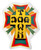 Dogtown Cross Logo Rasta 4" Sticker