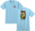 Antihero - Jalopi Yardbird Ss Xl-heather Light Blue - Skateboard Tshirt
