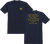 Krooked - New Tricks Ss M-true Navy/yel/blk/wth - Skateboard Tshirt