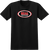 Real - Oval Ss Xl-black/black Tonal - Skateboard Tshirt