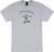 Thrasher - Gonz Logo Ss L-grey/black - Skateboard Tshirt