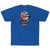 Black Label Omar Hassan Never Stop Shof Royal Blue Ss M - Skateboard Tshirt