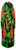 Krooked Team Kamo Diamond Quade Shaped Deck 10.75 - Skateboard Deck