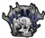 Metal Mushroom Sticker