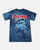 Thrasher X Mountain Shark Hand-dyed Navy Ss S - Skateboard Tshirt