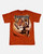 Thrasher X Mountain Tiger Hand-dyed Orange Ss L - Skateboard Tshirt