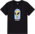 Aw Believe Ss M-black/lt.blue/navy - Skateboard Tshirt