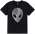Aw Scanners Ss L-black - Skateboard Tshirt