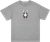 Bh Rabbit Skull Ss M-heather Grey - Skateboard Tshirt