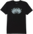 Sf Deathmask Script Glow Ss Xl-black - Skateboard Tshirt