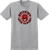 Sf Deathmask Classic Ss S-heather Grey - Skateboard Tshirt