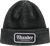 Thunder Script Cuff Beanie Grey/black/white - Skateboard Beanie