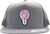 Bubble Gum Blow Me Retro Trucker Hat Adj-grey/blk