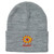 Krooked Sun Heart Cuff Beanie Grey - Skateboard Beanie