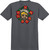 Krooked Mg Charcoal Ss M - Skateboard Tshirt